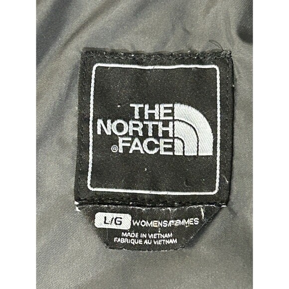 The North Face Womens Jacket Gray LARGE Goose Down Fill Quilted Long Puffer Coat - Picture 16 of 16
